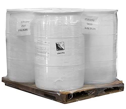 Bulk Liquid Chlorine (12.5-15% Sodium Hypochlorite) 4 - 55 Gallon Drums