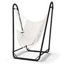TOREVSIOR Hammock Chair with Stand,Heavy-Duty Hanging Chair with Stand, for Indoor Outdoor,Sturdy Swing Chair with Stand Max Load 350 pounds…