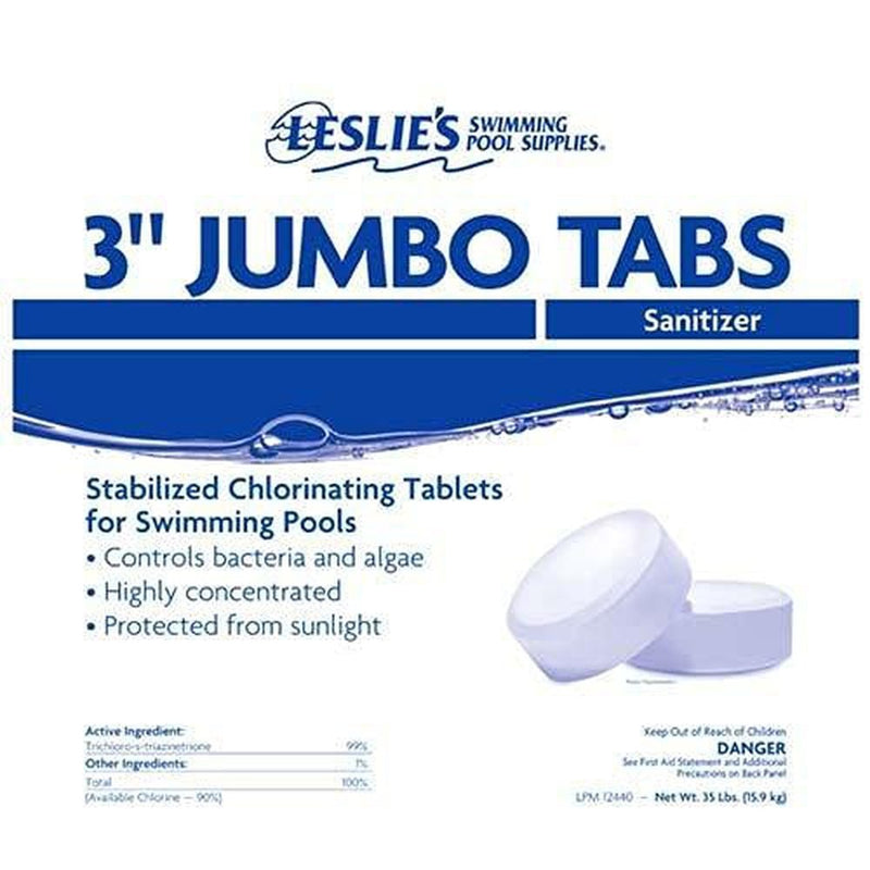 Leslie s 35 lb. 3 in. Jumbo Tabs Chlorine Bucket