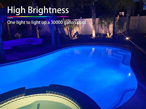 Pool Light, 12V 40W RGB Color Changing LED Pool Lights for Inground Pool, E26 Replacement Bulb for 500W Pentair and Hayward Fixture with Remote Control