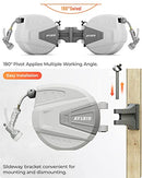 Ayleid Retractable Garden Hose Reel,3/5 in x 65 ft Wall Mounted Hose Reel, with 9- Function Sprayer Nozzle, Any Length Lock/Slow Return System/Wall Mounted/180°Swivel Bracket (Grey)