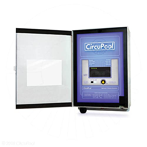 CircuPool® Universal40 Saltwater Chlorinator - Complete System with 40k-Gallon Max Cell - Compatible with existing Systems. 2023 Model with 2.0 lb. Output, USA Made Titanium Cell & 4 Year Warranty