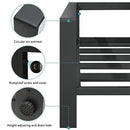 Green4ever Aluminum Patio Furniture Set, 8 Pieces Outdoor Conversation Set All-Weather Modern Metal Couch Outdoor Sectional Sofa with Ottomans and Coffee Table (Grey)