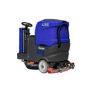 USA-CLEAN X26R Ride-On Auto Floor Scrubber Machine, 26 inch (750mm) Cleaning Path, Industrial Commercial Use, Large Tank Capacity, Battery Powered Quiet and Easy to Use