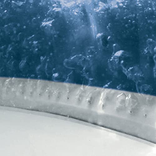 Intex 28449EP PureSpa Plus 4 Person Portable Inflatable Square Hot Tub Spa with 170 Bubble Jets and Built in Heater Pump, Greystone