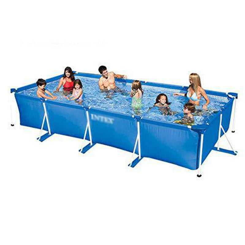45022084Cm Large Inflatable Paddling Pool,PVC Clip Net with Bracket,for Kids and Adults Family Swimming Pool,Outdoor,Garden, Water Party(Blue)