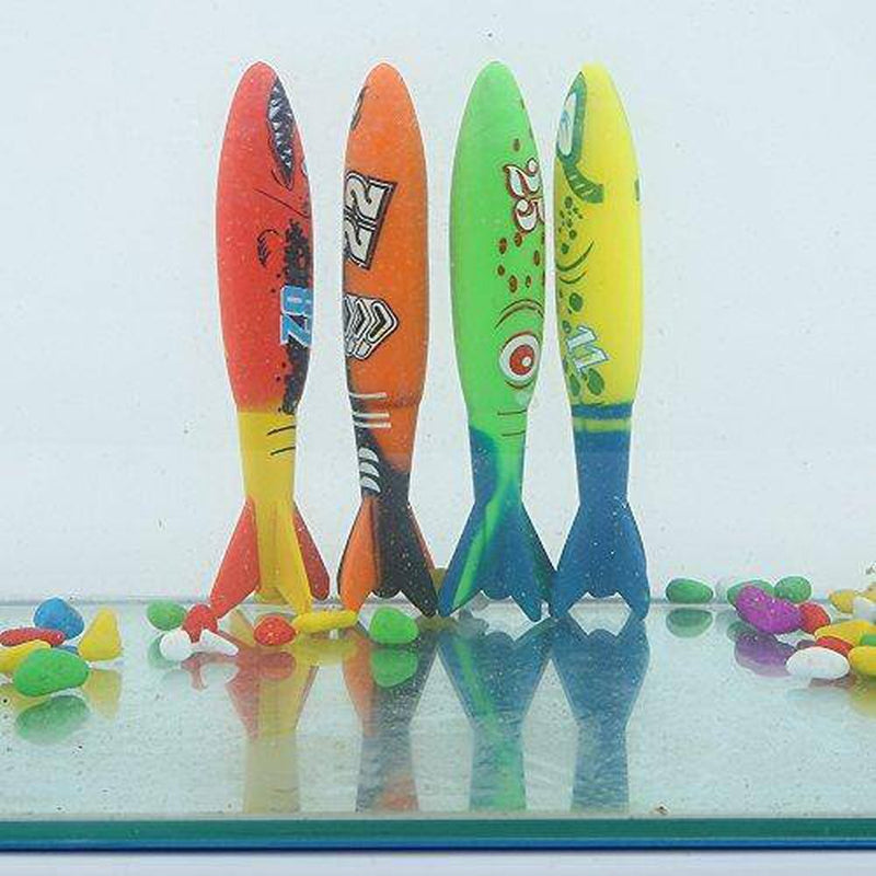 4pcs Swimming Pool Toys, Swimming Pool Underwater Fun Toys Mine Shape Diving Toys for Swimming Training