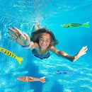 4PCS Throwing Torpedo Toy Torpedo Rocket Kids Underwater Dive Sticks Funny Bathing Toy 4 Colors Summer Pool Diving Game