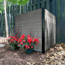 Enclo Privacy Screens 3.5ft H x 3.5ft W EC18002 WoodTek Vinyl Lincoln No-Dig Privacy Fence Screen, Charcoal
