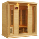 DYNAMIC SAUNAS Maxxus 4 Per Low EMF FAR Infrared Carbon Canadian Hemlock Sauna