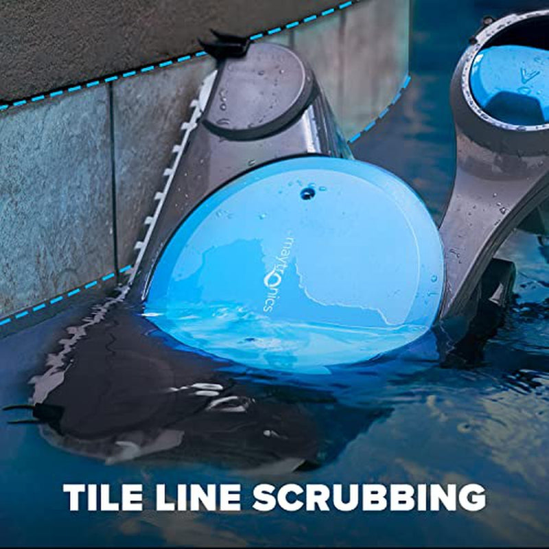 Dolphin Premier Robotic Pool Cleaner with Powerful Dual Scrubbing Brushes and Multiple Filter Options, Ideal for In-ground Swimming Pools up to 50 Feet.