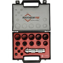 Mayhew Pro 66000 1/8-Inch to 1-3/16-Inch Imperial SAE Hollow Punch Set, 16-Piece