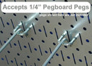 Wall Control 30-P-3232GV Galvanized Steel Pegboard Pack