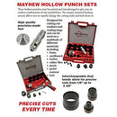 Mayhew Pro 66000 1/8-Inch to 1-3/16-Inch Imperial SAE Hollow Punch Set, 16-Piece