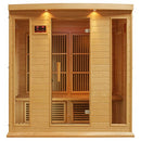 DYNAMIC SAUNAS Maxxus 4 Per Low EMF FAR Infrared Carbon Canadian Hemlock Sauna