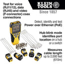 Klein Tools VDV501-853 Coaxial Cable Tester, Scout Pro 3 with Test-n-Map Remote, Includes Remotes 2 - 6, Tests Voice, Data and Video Cable