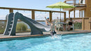 S.R.Smith 698-209-58123 Cyclone Right Curve Pool Slide, Sandstone