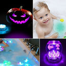 Submersible LED Lights Waterproof Underwater Lights 2.8inch Battery Powered Remote Controlled Color Changing Tea Lights Small LED Lights for Party Pond Pool Wedding Halloween Christmas (4 Pack)