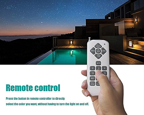 Color-Changing LED Pool Lights 120V 40W for Inground Pool, 16 Light Shows, Color Memory Remote Control (120VAC, 40Watt)