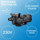 Hayward W3SP3206VSP TriStar VS Variable-Speed Pool Pump, 1.85 HP