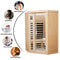 Kanlanth Far Infrared Sauna Low EMF Wooden Sauna for Home, 2 Person Indoor Home Sauna, 1,600watt, 7 Low EMF Heaters, Canadian Hemlock, 10 Minutes Pre-Warm up, with Bluetooth, LCD, LED