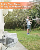 Ayleid Retractable Garden Hose Reel,3/5 in x 65 ft Wall Mounted Hose Reel, with 9- Function Sprayer Nozzle, Any Length Lock/Slow Return System/Wall Mounted/180°Swivel Bracket (Grey)