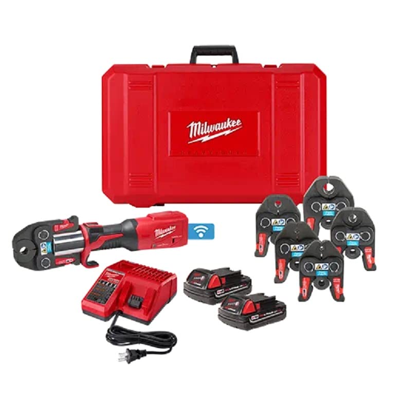 Milwaukee 2922-22M M18 FORCE LOGIC Press Tool Kit w/ One-Key with 1/4"-7/8" Streamline ACR Jaws