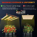 Spider Farmer SE3000 Bar Style LED Grow Lights 300W with 896Pcs Samsung LM301B Diodes 3x3ft Coverage Full Spectrum Dimmable Growing Lamp for Indoor Plants