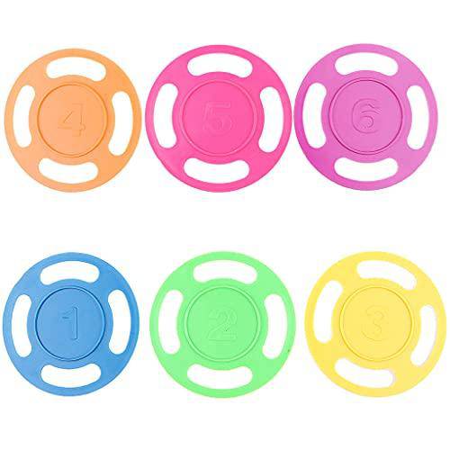 6 Pieces Colorful Diving Rings Kids Swimming Pool Toy