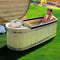 ALEKO Natural Pine Hot Tub | Cold Plunge Tub with Charcoal Stove | 2 Person | 132 Gallon