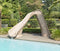 S.R. Smith 670-209-58123 Typhoon Right Curve Pool Slide, Sandstone