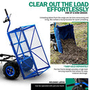 Landworks Utility Service Cart Wheelbarrow Power Wagon Super Duty Electric 48V DC Li-Ion Battery Powered 500LBS Load & 1000LBS+ Hauling Capacity Farm & Garden Dump w/All Purpose Modular Cargo Bed