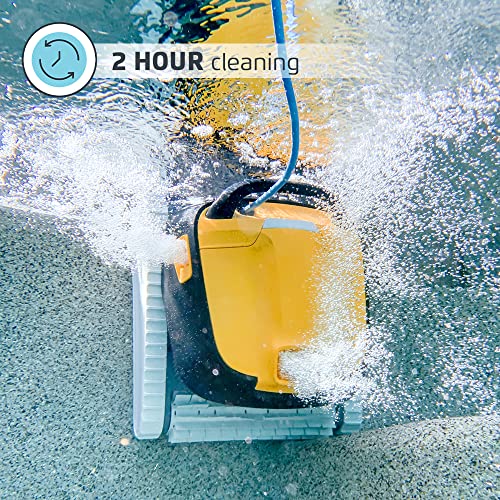 Dolphin Triton PS Robotic Pool [VACUUM] Cleaner - Ideal for In Ground Swimming Pools up to 50 Feet - Powerful Suction to Pick up Small Debris - Extra Large Easy to Clean Top Load Filter Basket
