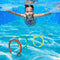 675 Interesting Children Swimming Pool Treasure Hunting Diving Torpedo Ring Diamond Set Toy Gift
