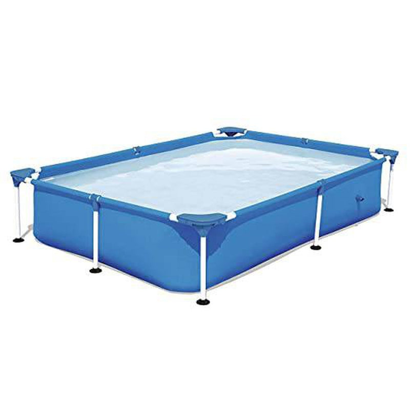7.25ft x 17in Rectangular Framed Above Ground Swimming Pool with Filter Pump