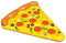 72" Inflatable Yellow and Orange Pizza Slice Swimming Pool Float Raft