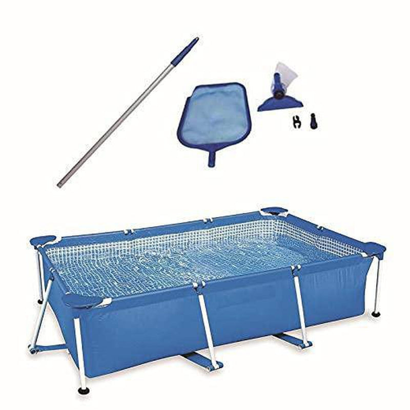 8.5' x 5.3' x 26" Above Ground Swimming Pool & Cleaning Maintenance Kit Framed Swimming Pools Swimming Pool Above Ground Pool Pools for Backyard Outdoor Pool Above Ground Pools Backyard Pool