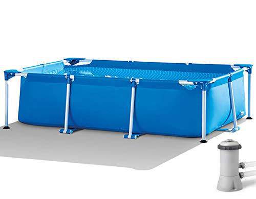8.5ft x 5.3ft x 26in Above Ground Swimming Pool with Filter Pump, Quick Installation Metal Frame, Summer Swimming Pool Toy, The for Children