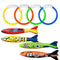 8-Pack Pool Diving Toy Set for Kids, Dive Rings Diving Fish Underwater Swimming Pool Diving Toys