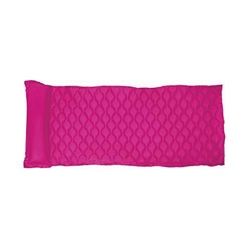 85" Roll 'N' Go Pink Inflatable Swimming Pool 1-Person Air Mattress with Pillow