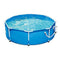 8ft x 30in Outdoor Round Frame Above Ground Swimming Pool with Pump Framed Swimming Pools Swimming Pool Above Ground Pool Pools for Backyard Outdoor Pool Above Ground Pools Backyard Pool Frame Pool