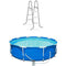 Above Ground Pool with Pump 10 Foot Round Swimming Pool Durable Pump Filter with Ladder Metal Frame Best Above Ground Pool Summer for Kids and Adults Swim Center Easy Setup & eBook by NAKSHOP