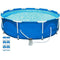 Above Ground Pool with Pump 10 Foot Round Swimming Pool Durable Pump with Six Filters Metal Frame Best Above Ground Pool Summer for Kids and Adults Swim Center Easy Setup Blue & eBook by NAKSHOP