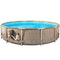 Above Ground Pool with Pump 12 Foot Round Swimming Pool Durable Filter Pump Galvanized Metal Frame Best Above Ground Pool Summer for Kids and Adults Swim Center Easy Setup Tan & eBook by NAKSHOP
