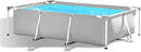 Above Ground Swimming Pool - 10ft X 6.8ft Outdoor Rectangular Metal Frame Pool for Kids and Adults, Swimming Pool - 9.8 ft Metal Framed Above Ground Swimming Pool