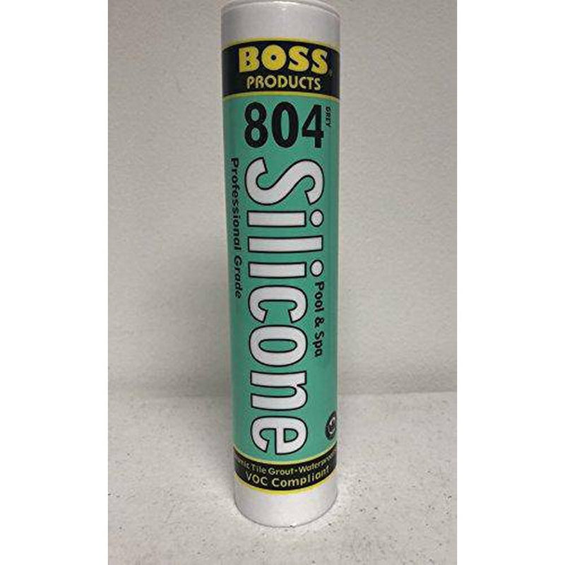 Accumetric 02504GY10 Boss 804 Neutral Cure Gray Silicone Ceramic Tile Grout - 10.3 oz
