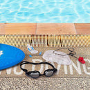 Adult Size Anti-Fog Swimming Goggles - Includes Bonus Case! (Pink)