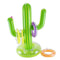 AKOYA Wicker Collection Inflatable Cactus Ring Toss Game Toys， Inflatable Ring Toss Game Set with 4 PCS Rings Floating Swimming Pool Ring for Summer Pool Beach Luau Party Supplies