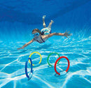 Alasida 8PCS Underwater Swimming Pool Toys Rings Dive Throw Torpedo Bandits Sets