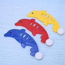Alomejor 3pcs Dive Fun Toy The Dolphin Shape Diving Toy Underwater Game Interesting Diving Props for Children Swimming Pool Accessories